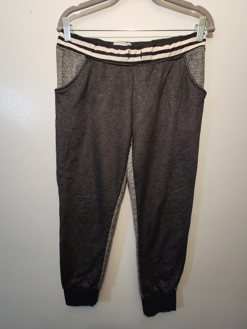 Thrill Kids Charcoal Heather Joggers with Striped Waistband